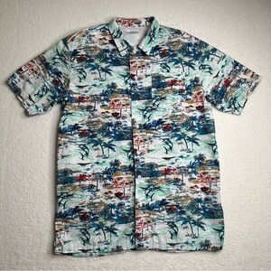Columbia PFG Button Up Vented Shirt All Over Print